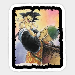 SON GOHAN GRANDFATHER MERCH VTG Sticker